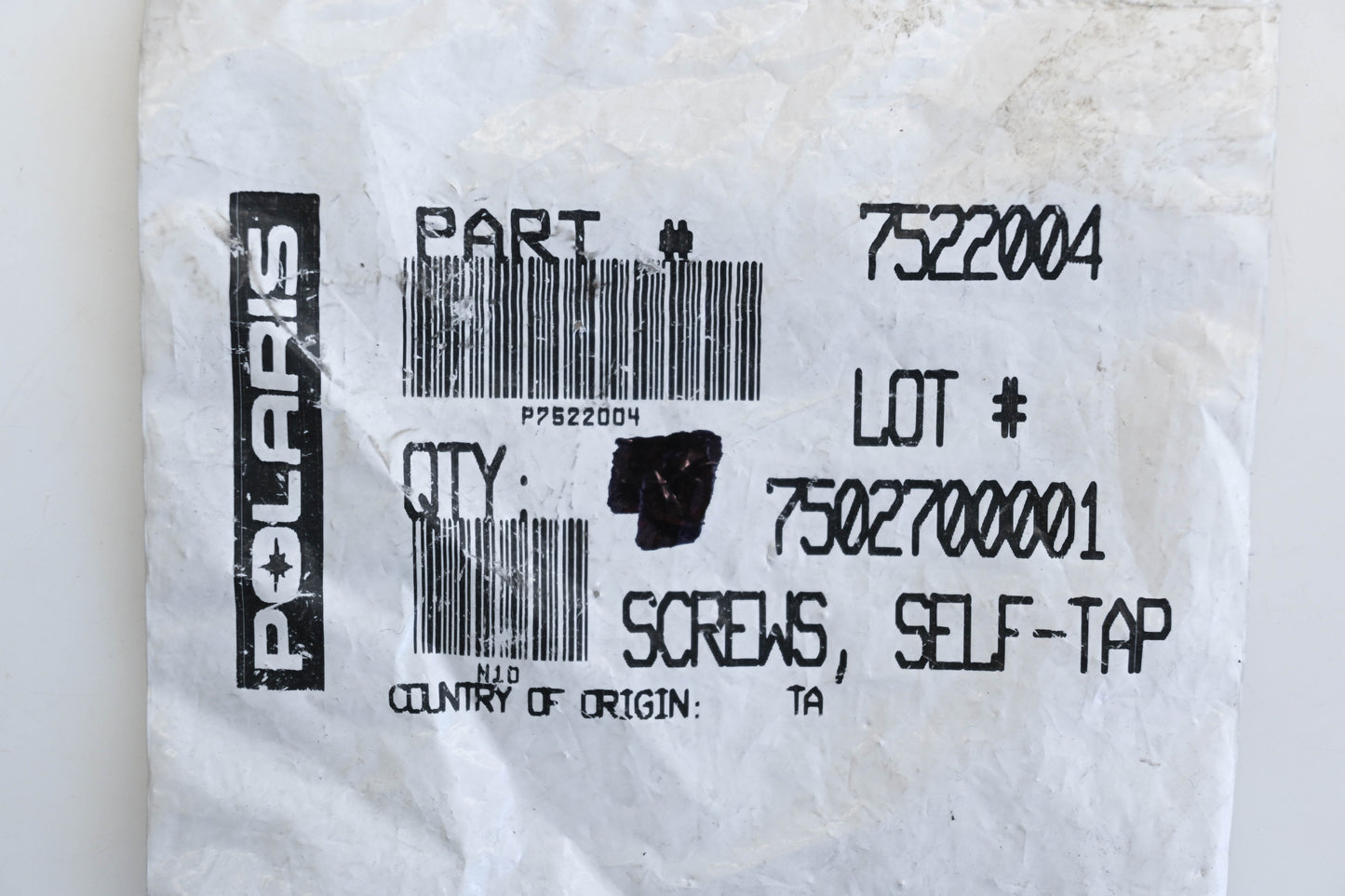 New OEM Polaris 7522004 Self-Tap Screws Qty 18 NOS