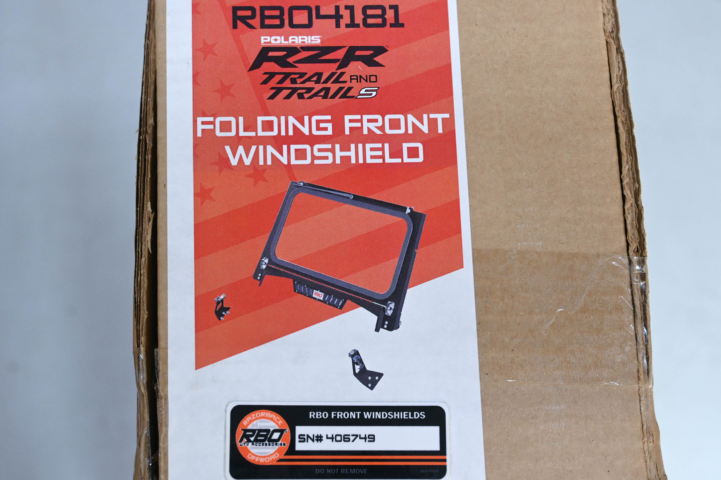 RazorBack Offroad RBO4181 Front Folding Windshield NOS