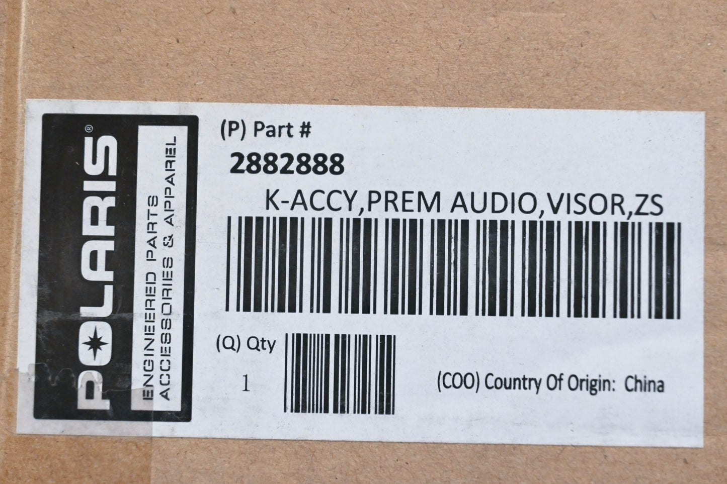 New OEM Polaris 2882888 Overhead Visor Speaker Kit NOS