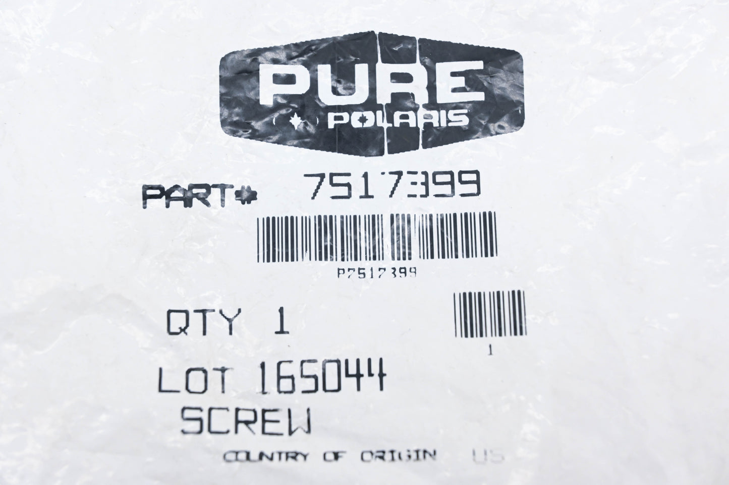New OEM Polaris 7517399 Hex Flange Screw NOS