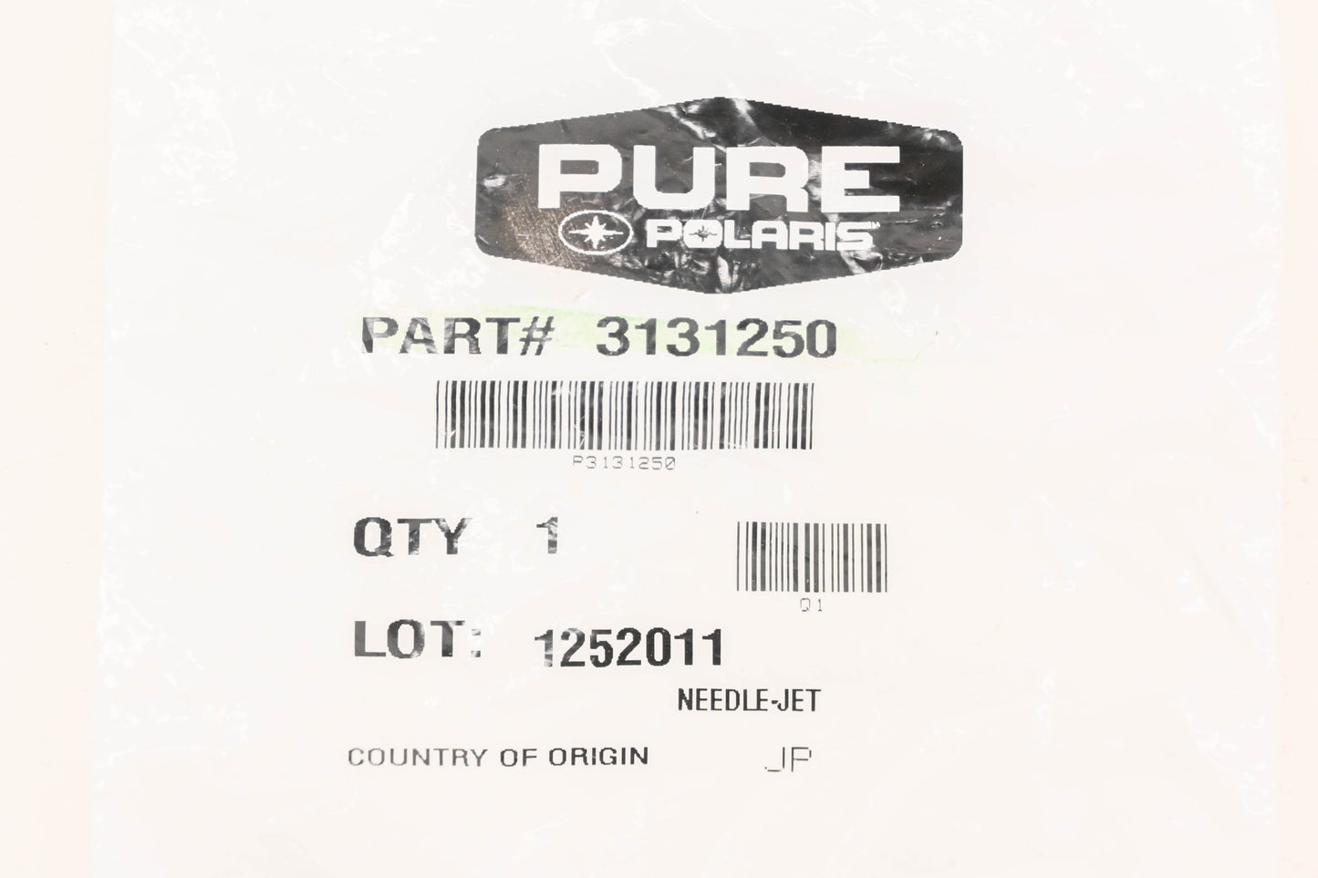 New OEM Polaris 3131250 Needle Jet NOS
