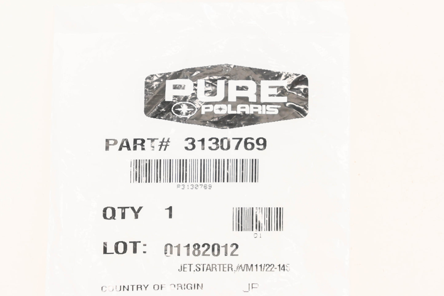 New OEM Polaris 3130769 Starter Jet NOS