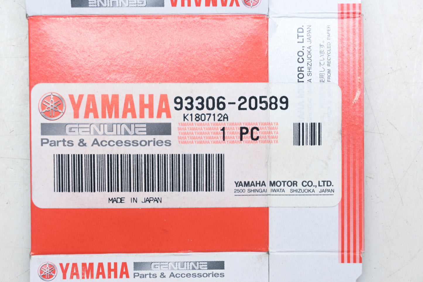New OEM Yamaha 93306-20589-00 NSK Bearing NOS