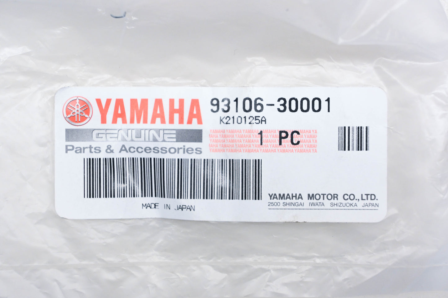 New OEM Yamaha 93106-30001-00 Oil Seal NOS