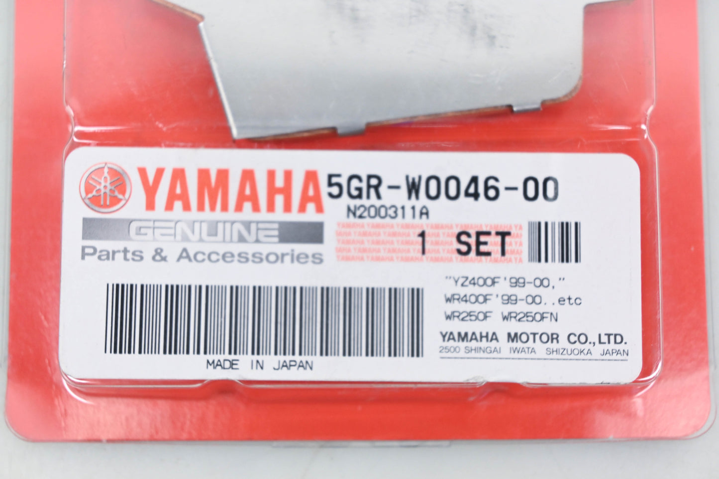 New OEM Yamaha 5GR-W0046-00-00 Rear Brake Pad Kit NOS