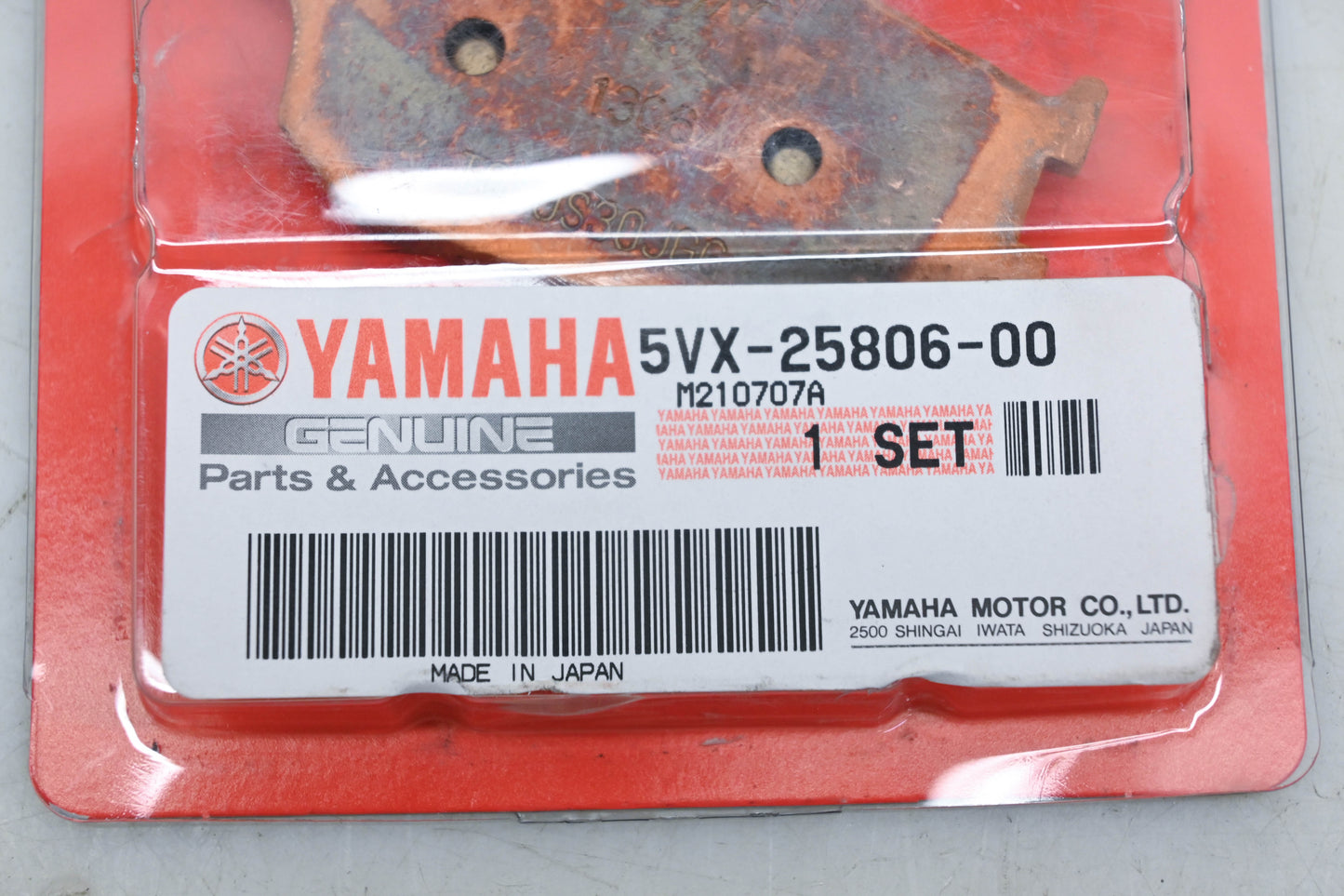 New OEM Yamaha 5VX-25806-00-00 Brake Pad Kit NOS