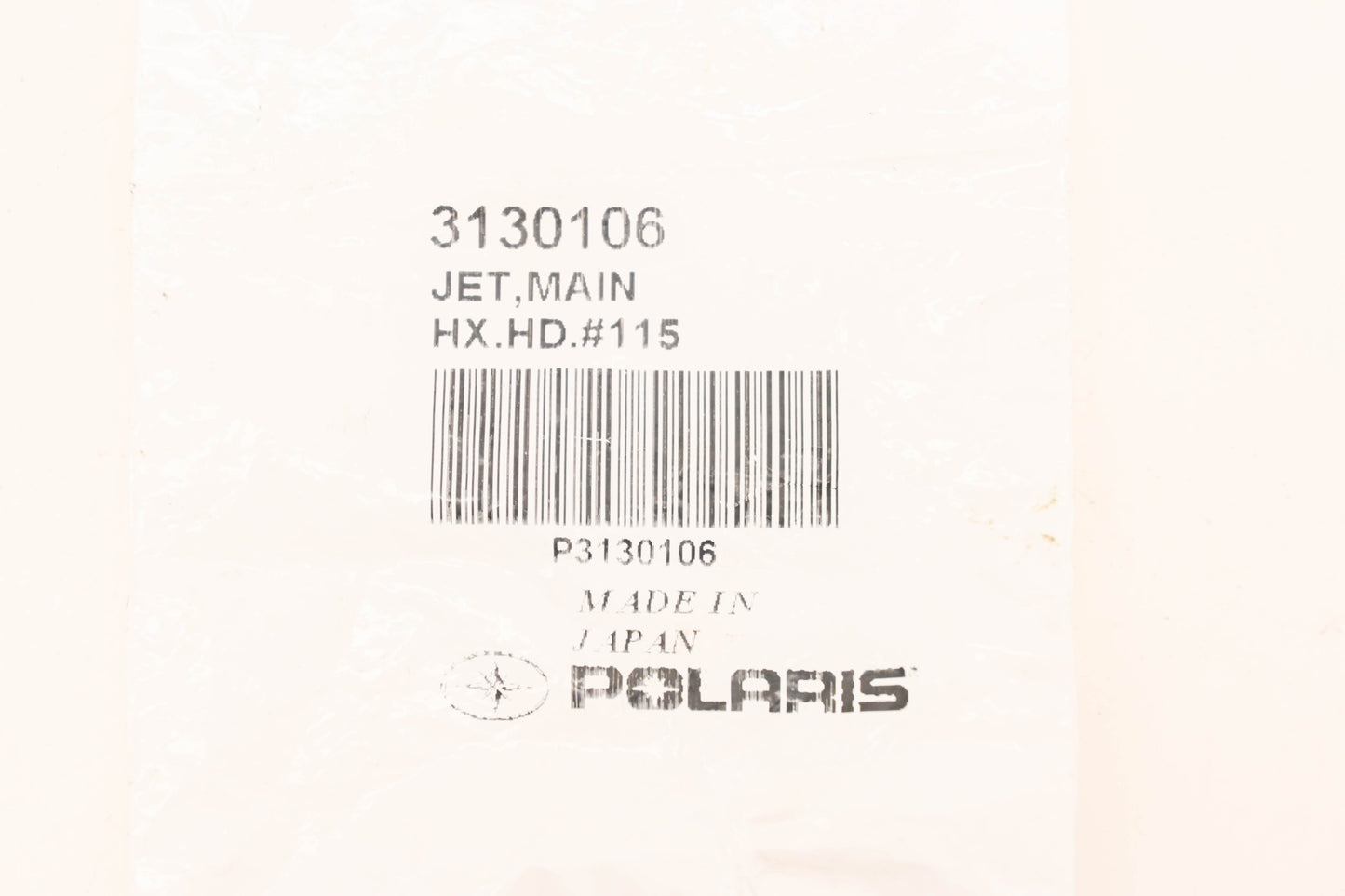 New OEM Polaris 3130106 Main Jet #115 NOS