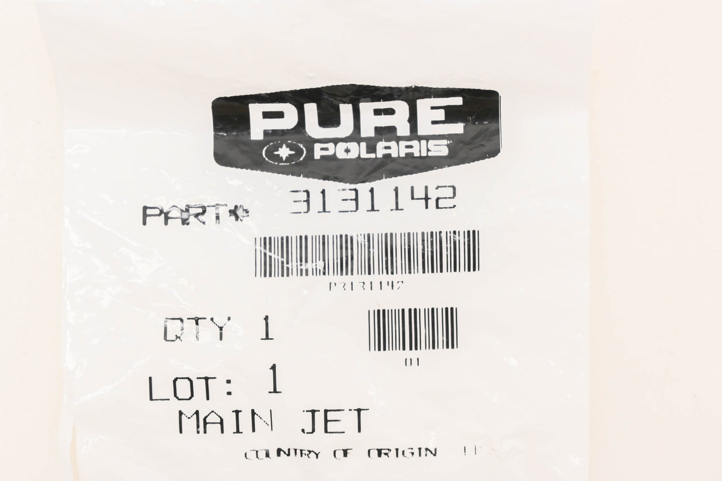 New OEM Polaris 3131142 Main Jet #162.5 NOS