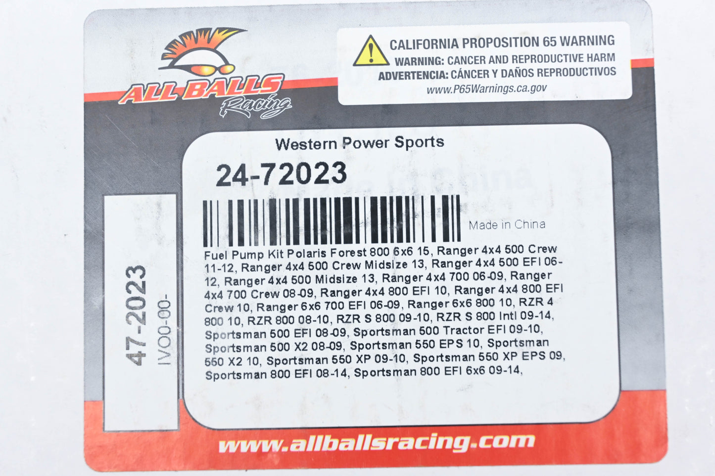 All Balls 24-72023, 47-2023 Fuel Pump Rebuild Kit NOS