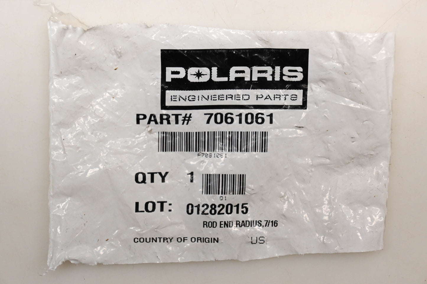 New OEM Polaris 7061061 RH Thread Tie Rod End NOS
