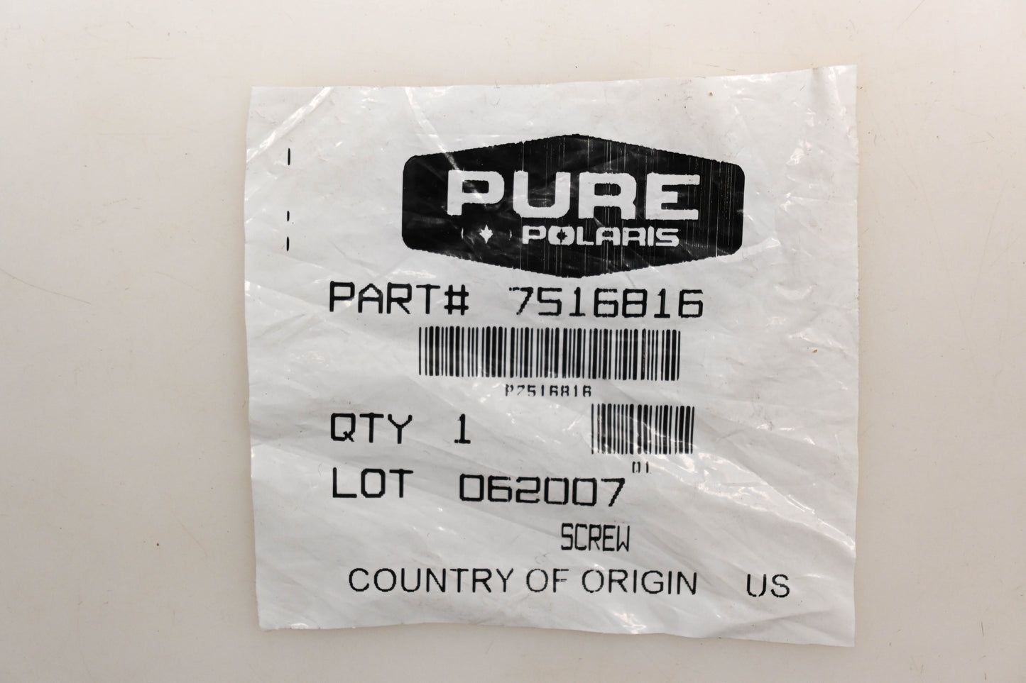 New OEM Polaris 7516816 Cap Screw NOS