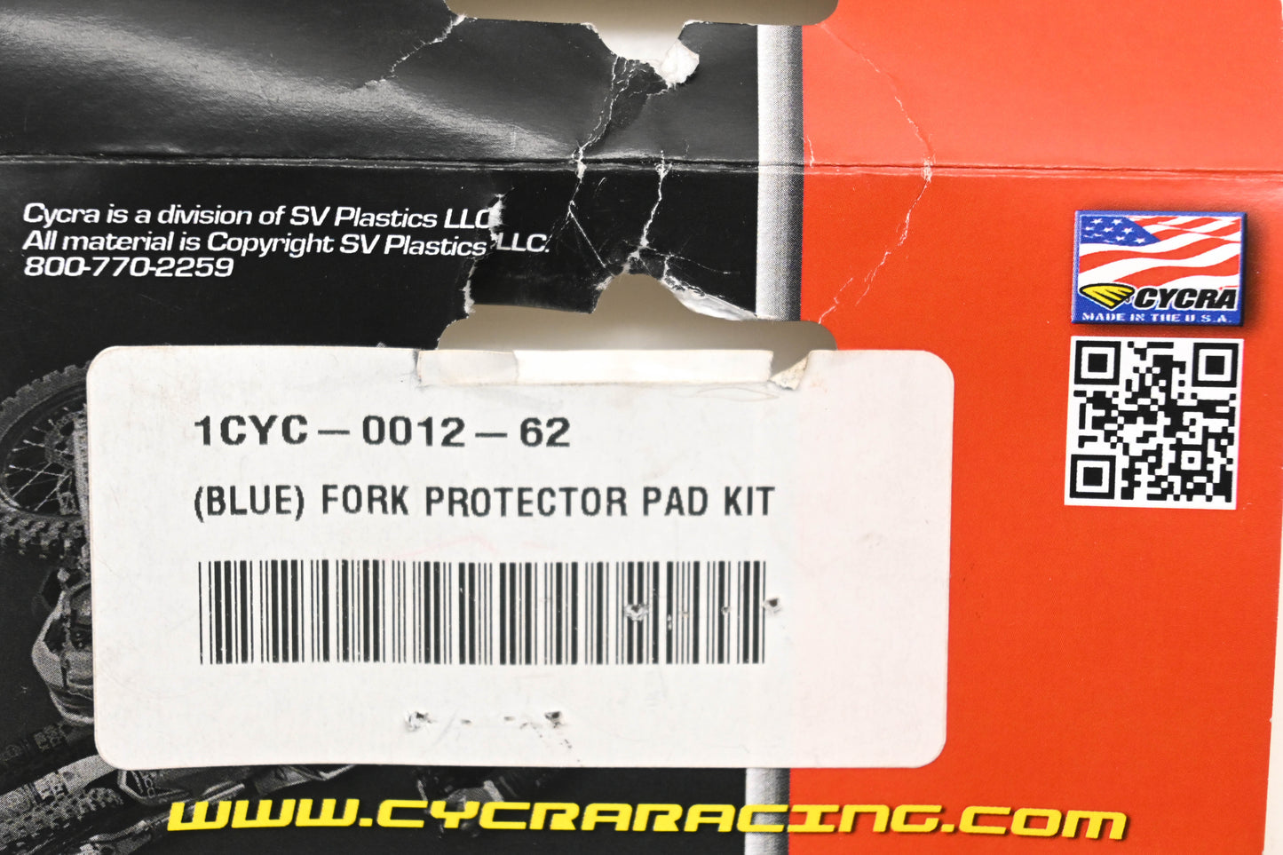 Cycra 1CYC-0012-62, 0520-2279 Blue Fork Protector Pad Kit NOS