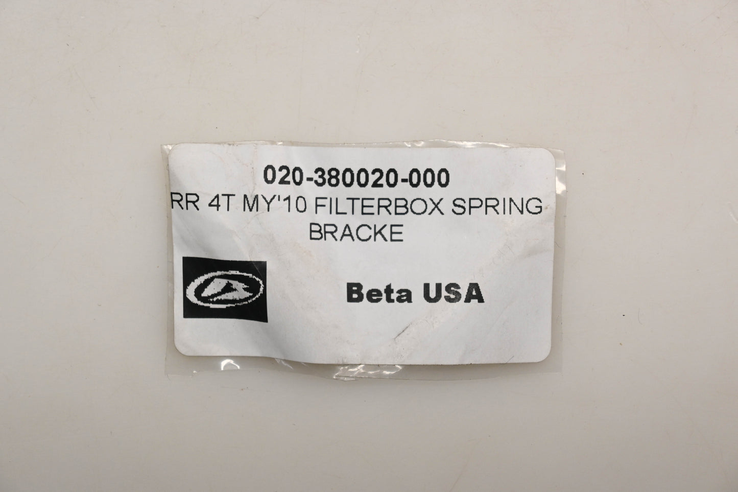 Beta 020-380020-000, 020.38.002.00.00 RR 4T MY'10 Air Filter Box Spring Bracket NOS