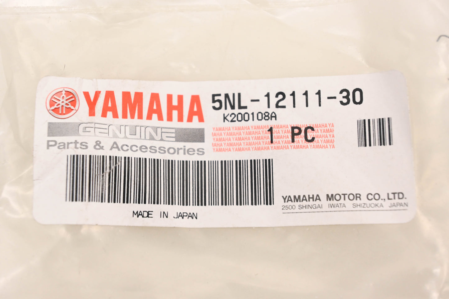 New OEM Yamaha 5NL-12111-30-00 Intake Valve NOS