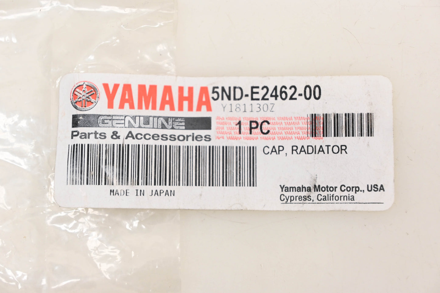 New OEM Yamaha 5ND-E2462-00-00 Radiator Cap NOS