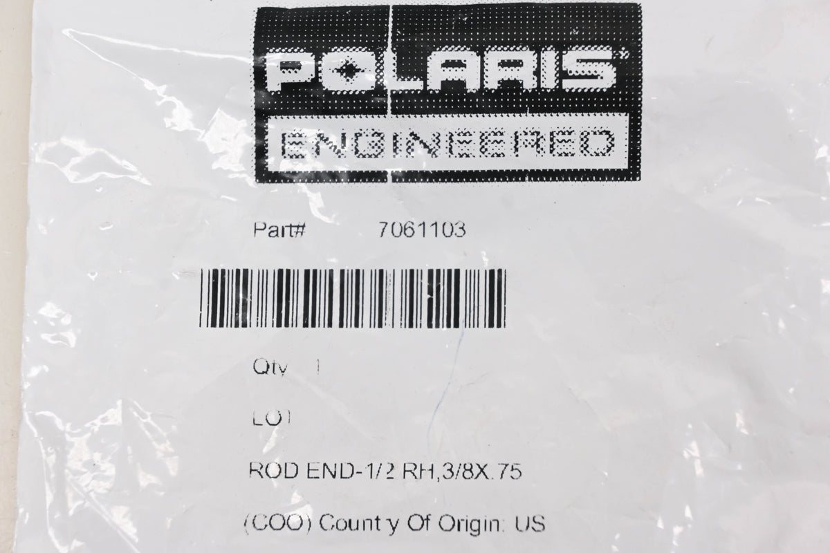 New OEM Polaris 7061103 Righthand Tie Rod End NOS
