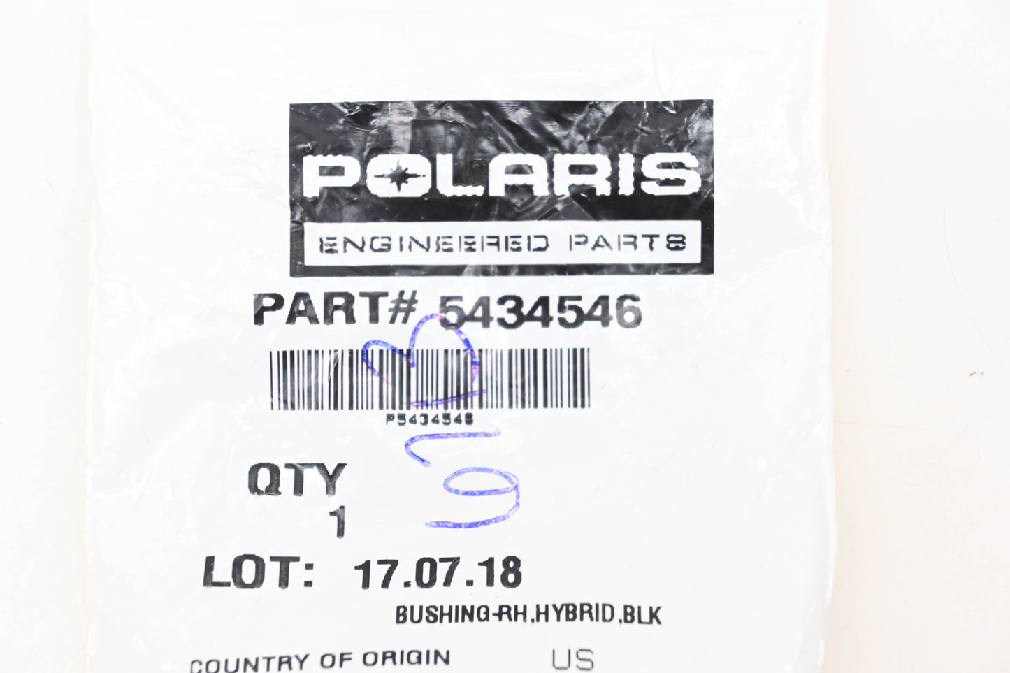New OEM Polaris 5434546 Righthand Swingarm Bushing NOS
