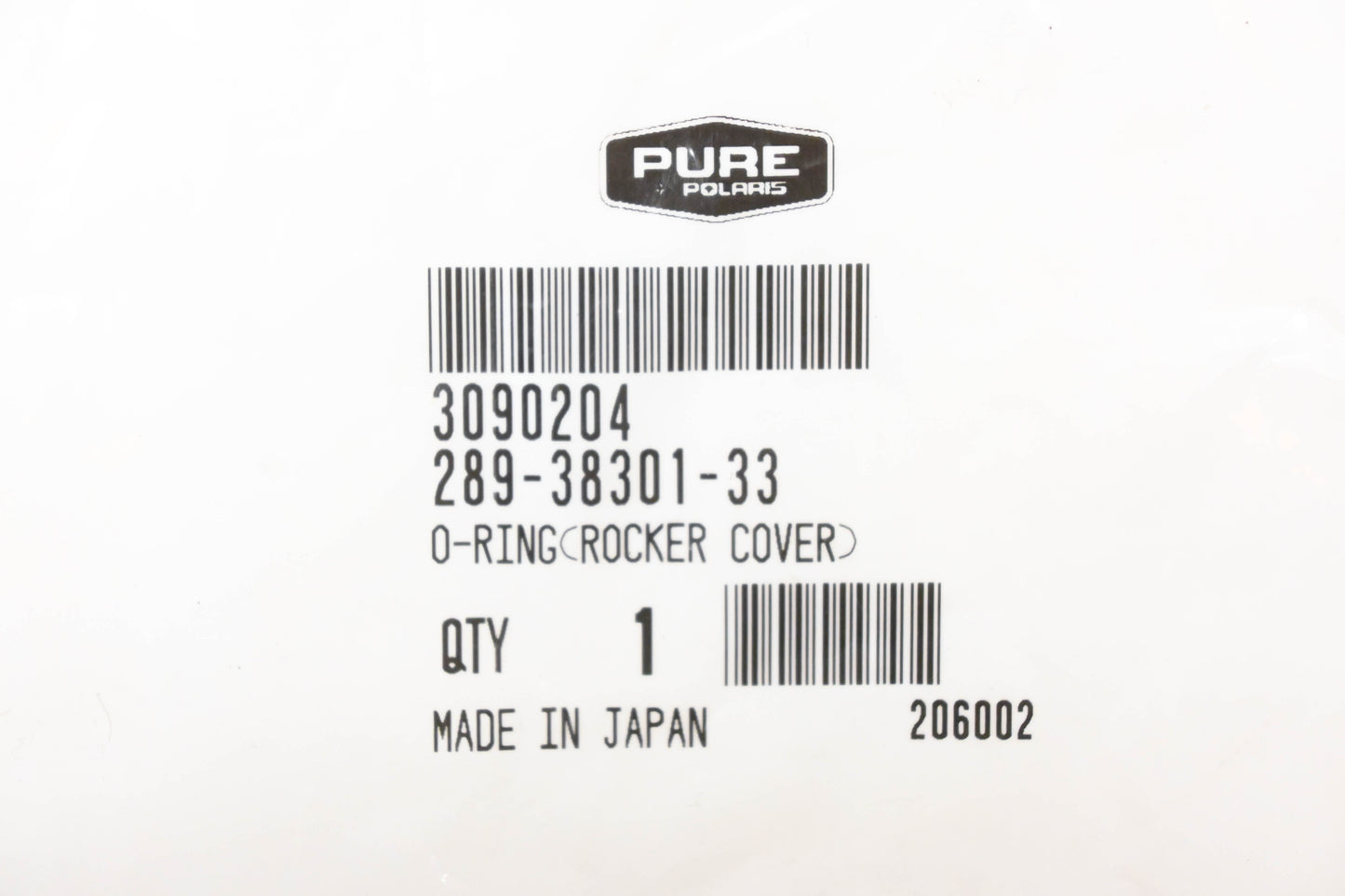 New OEM Polaris 3090204, 289-38301-33 Rocker Cover O-Ring NOS