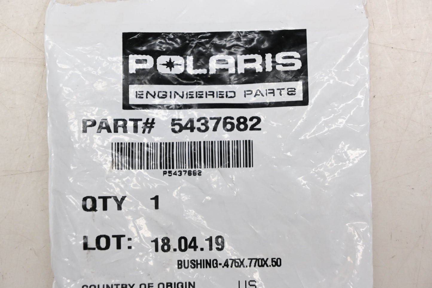 New OEM Polaris 5437682 Bushing NOS