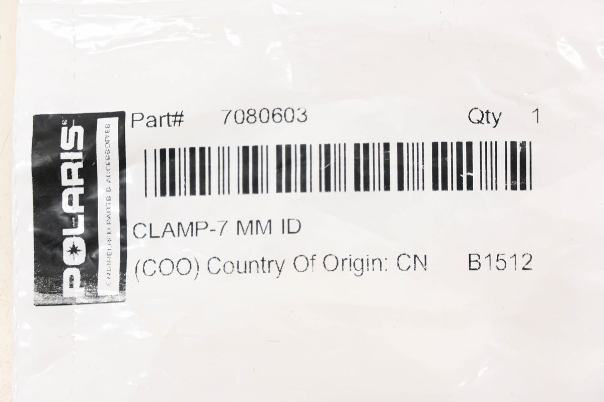 New OEM Polaris 7080603 7mm Clamps Qty 2 NOS