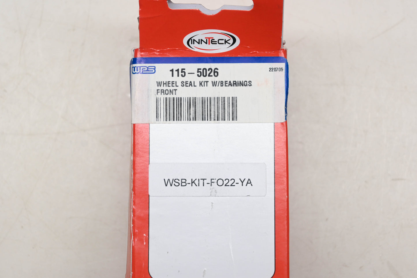 Innteck WSB-KIT-F022-YA, 115-5026 Front Wheel Bearing & Seal Kit NOS