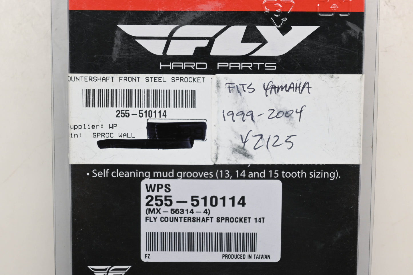 Fly Racing 255-510114, MX-56314-4 Yamaha 14T Countershaft Front Steel Sprocket NOS