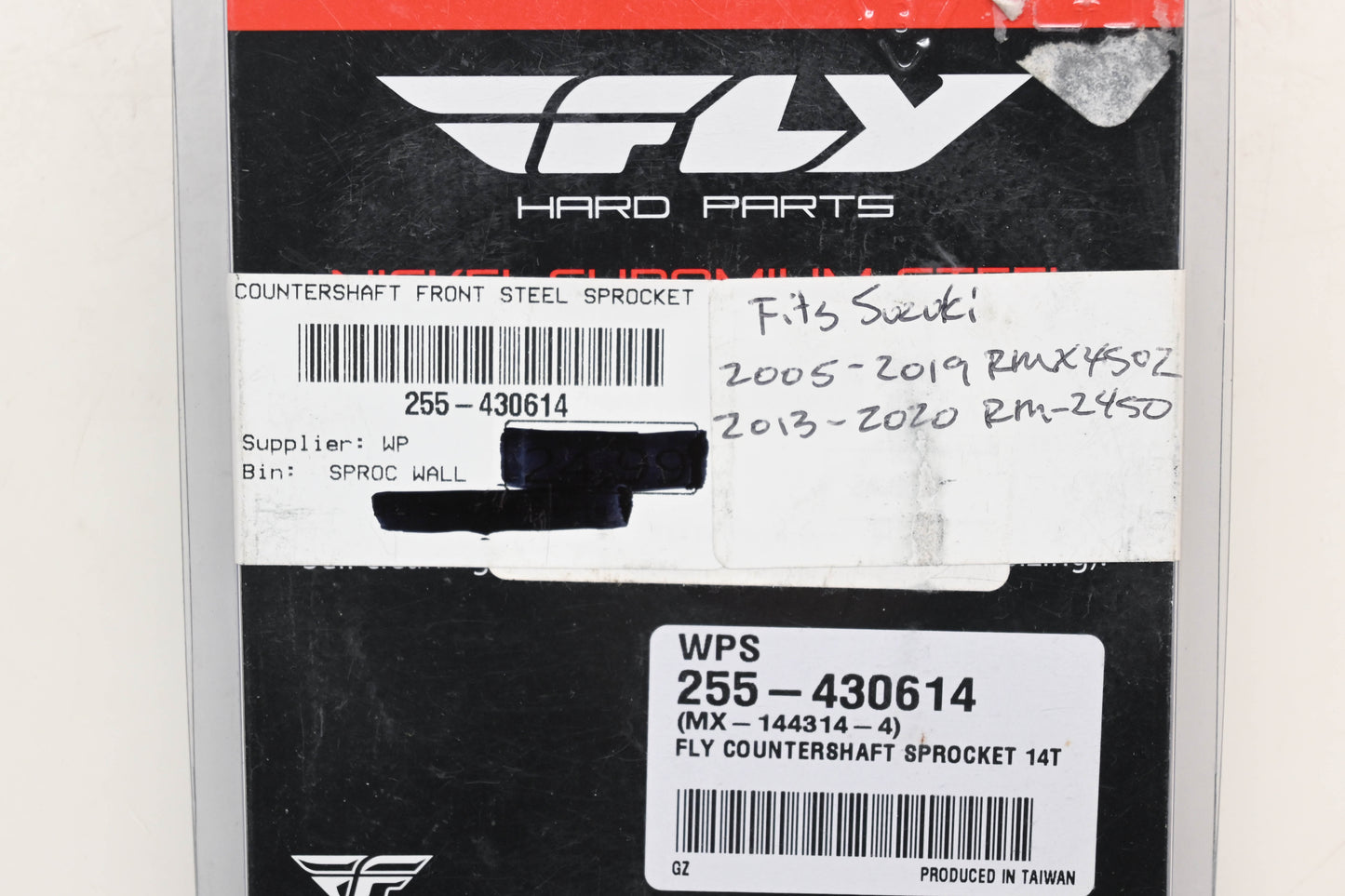 Fly Racing 255-430614, MX-144314-4 Suzuki 14T Countershaft Front Steel Sprocket NOS