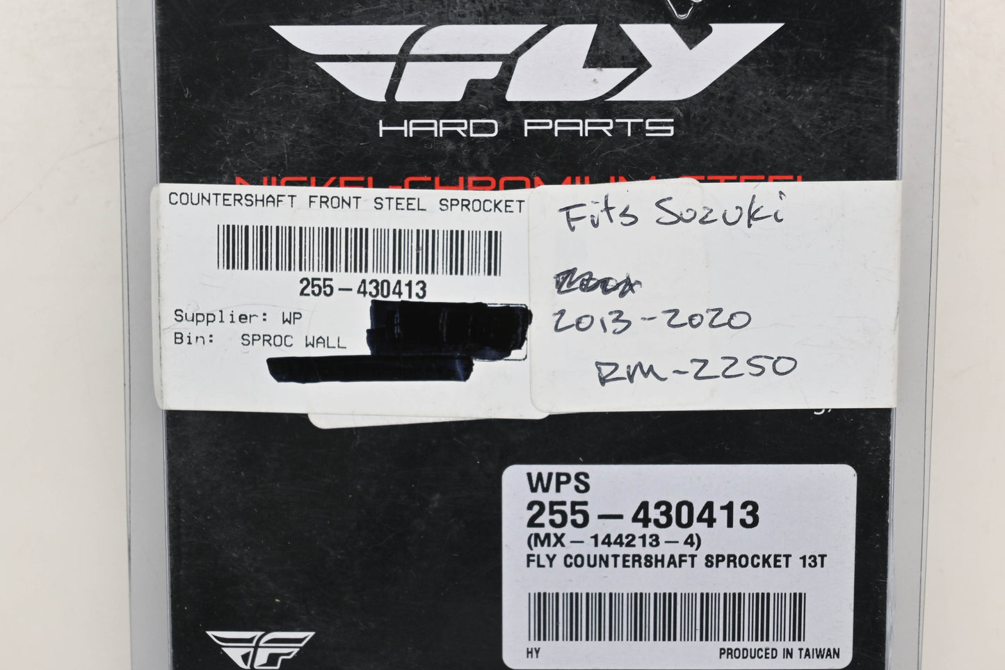 Fly Racing 255-430413, MX-144213-4 Suzuki 13T Countershaft Front Steel Sprocket NOS