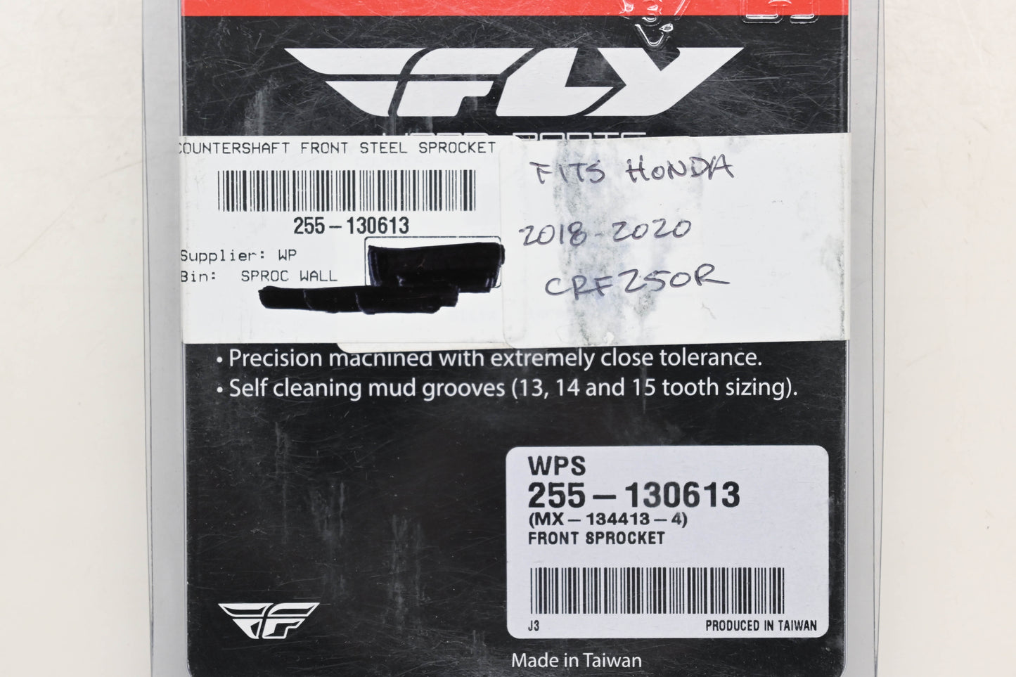 Fly Racing 255-130613, MX-134413-4 Honda 13T Countershaft Front Steel Sprocket NOS