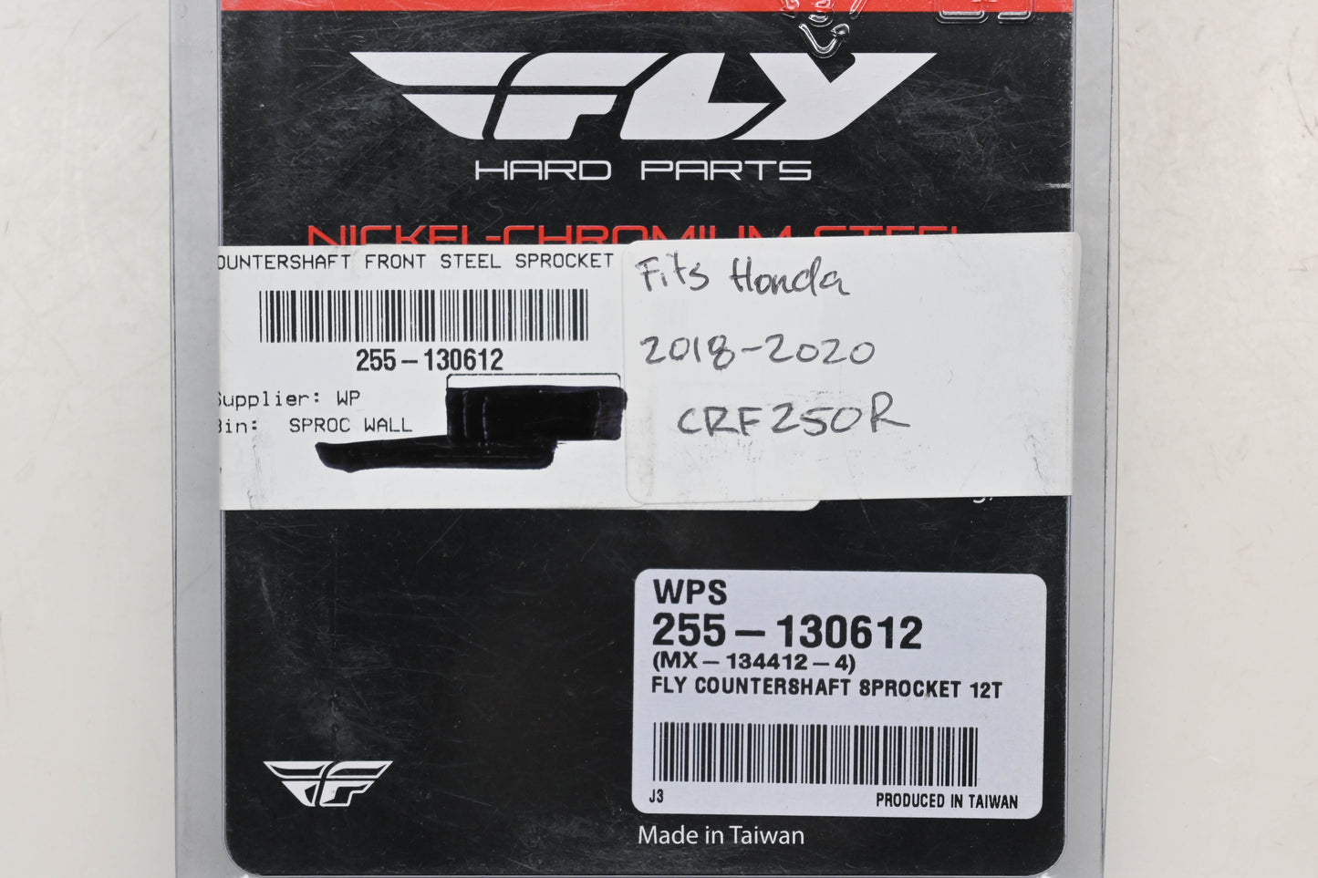 Fly Racing 255-130612, MX-134412-4 Honda 12T Countershaft Front Steel Sprocket NOS