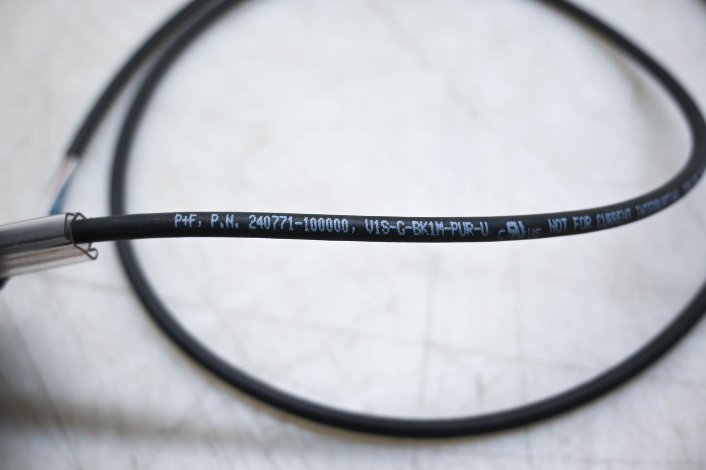 Pepperl+Fuchs 240771-100000, V1S-G-BK1M-PUR-U Black Cable Assembly NOS