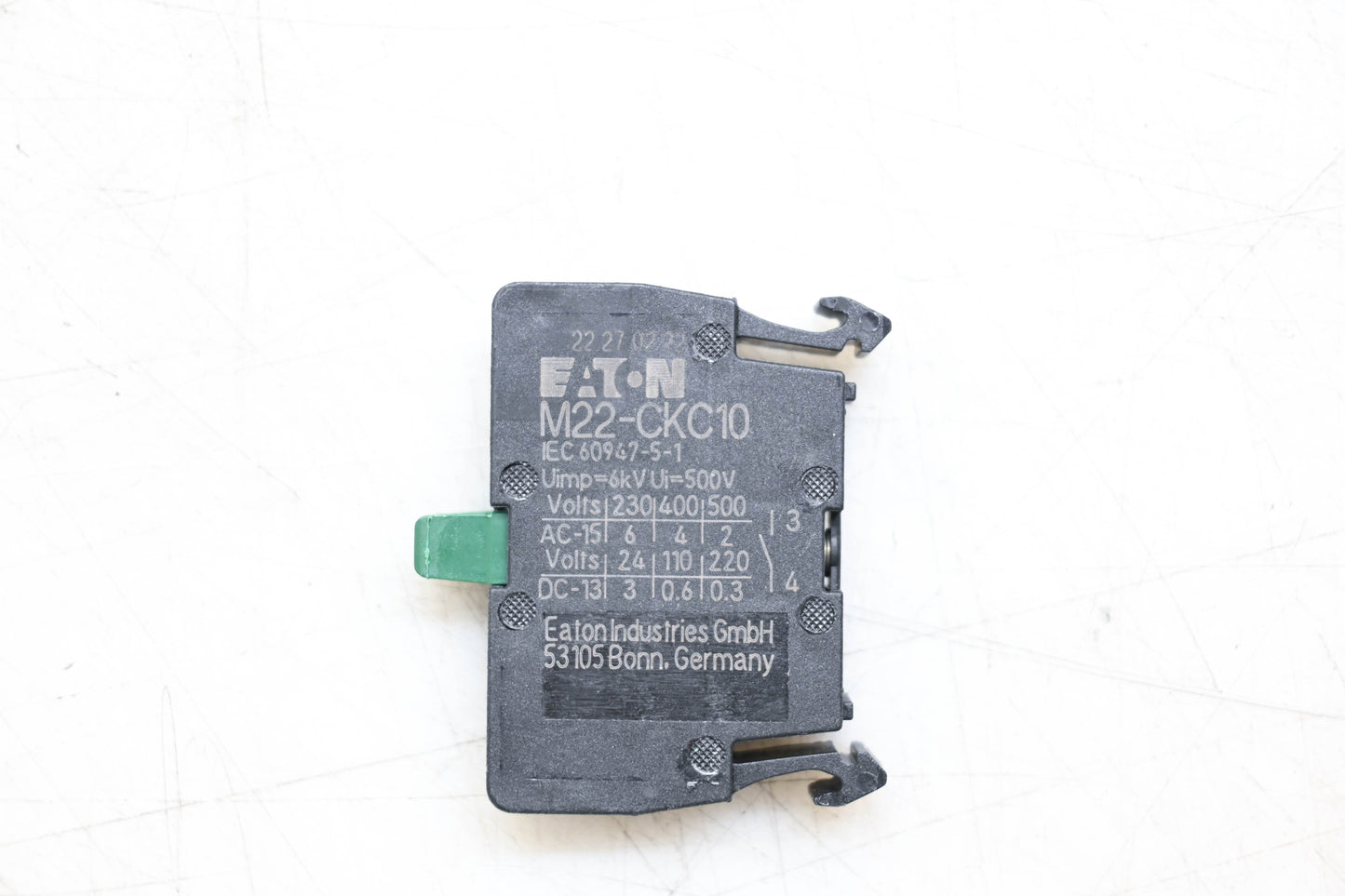Eaton M22-CKC10 Contact Block NOS
