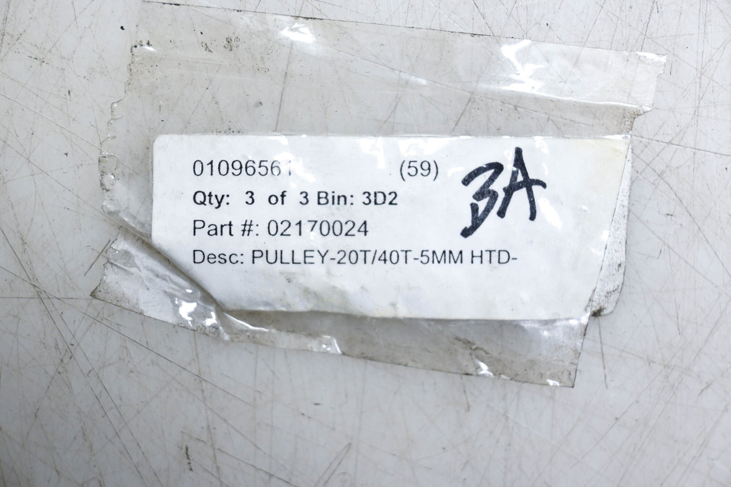 Aftermarket 02170024 20T/40T 5mm HTD Pulley