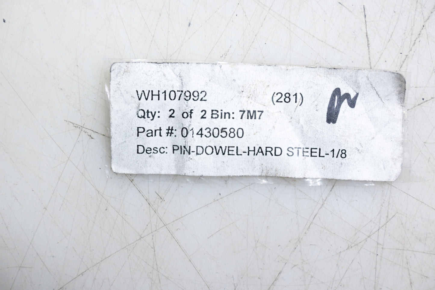 Aftermarket 01430580 Hard Steel Pin Dowel 1/8" NOS