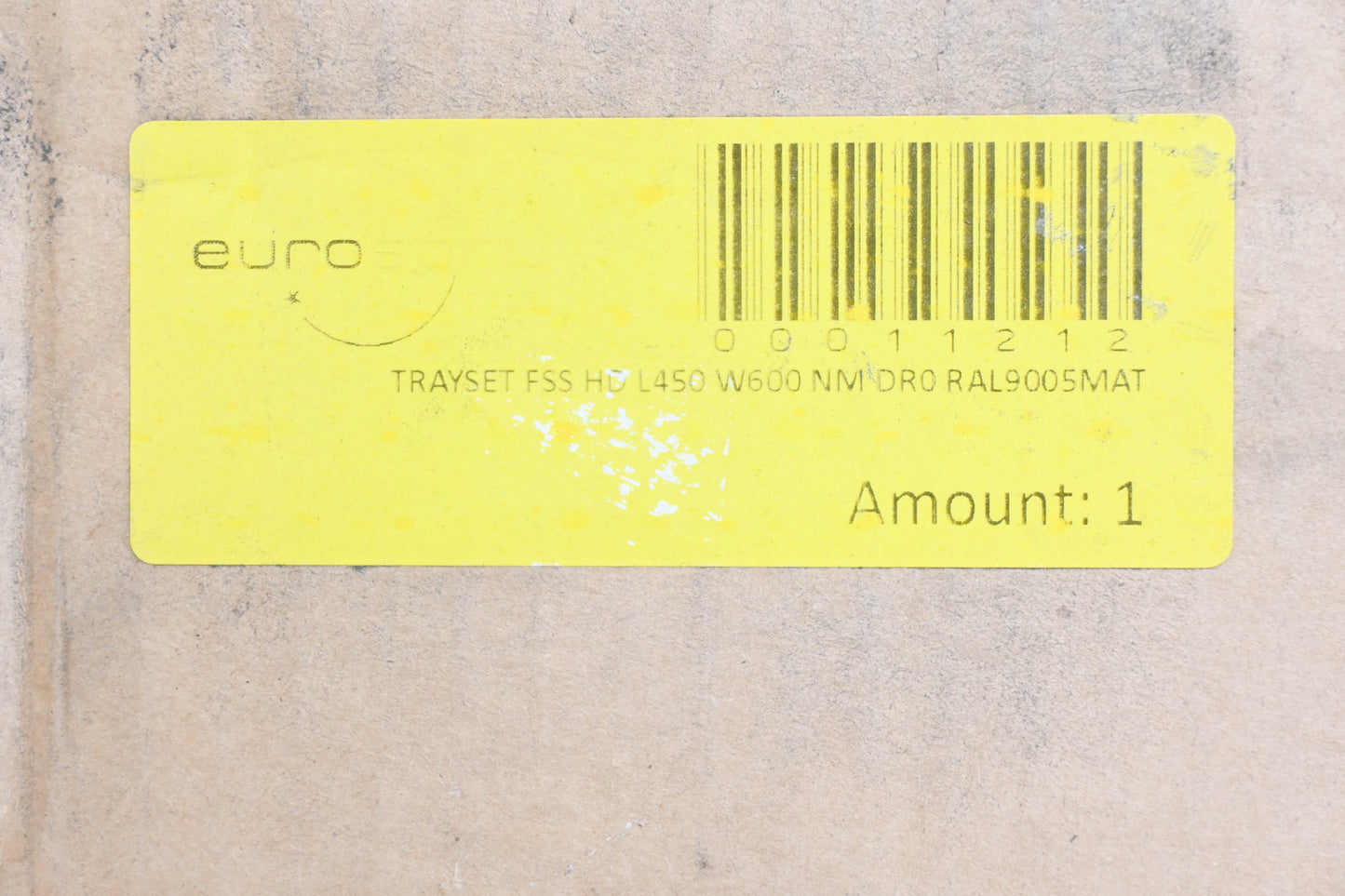 EuroSort FSS HD L450 W600 NM DR0 RAL9005MAT, 00011212 Tray Set NOS