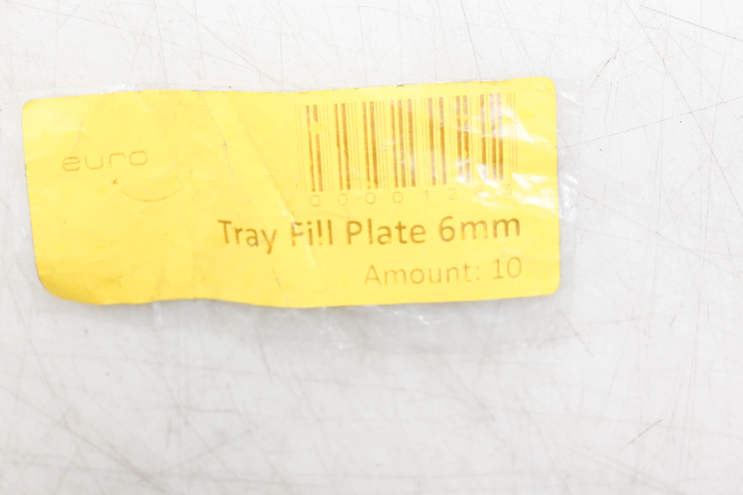 EuroSort 00001283 6mm Tray Fill Plate NOS