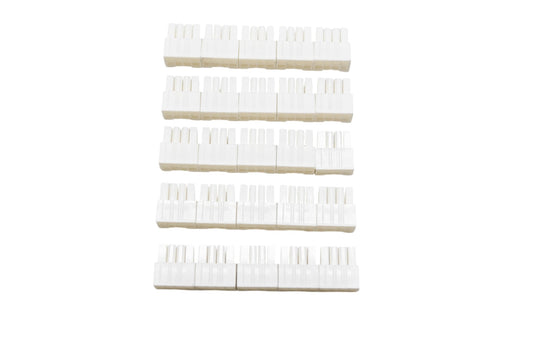 Aftermarket MXN 5557, 143273 8-Pin White Cable End Qty 25 NOS