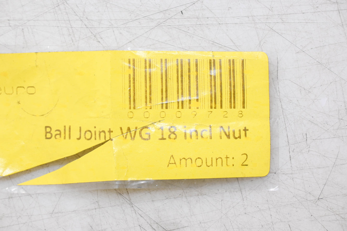 EuroSort 00009728 Ball Joint with Nut NOS