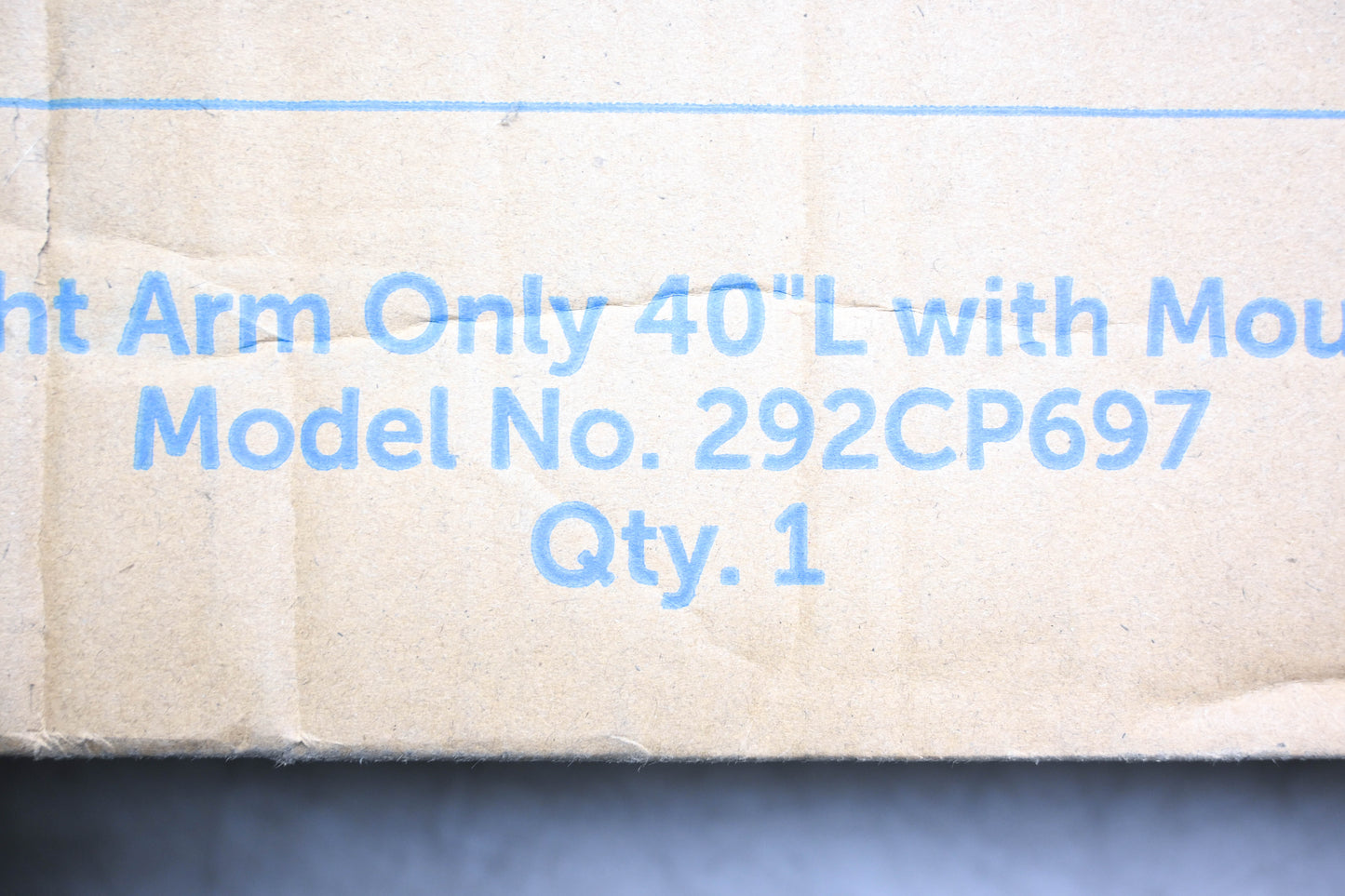 Global Industrial 292CP697 40" Dock Light Arm With Mounting Kit NOS