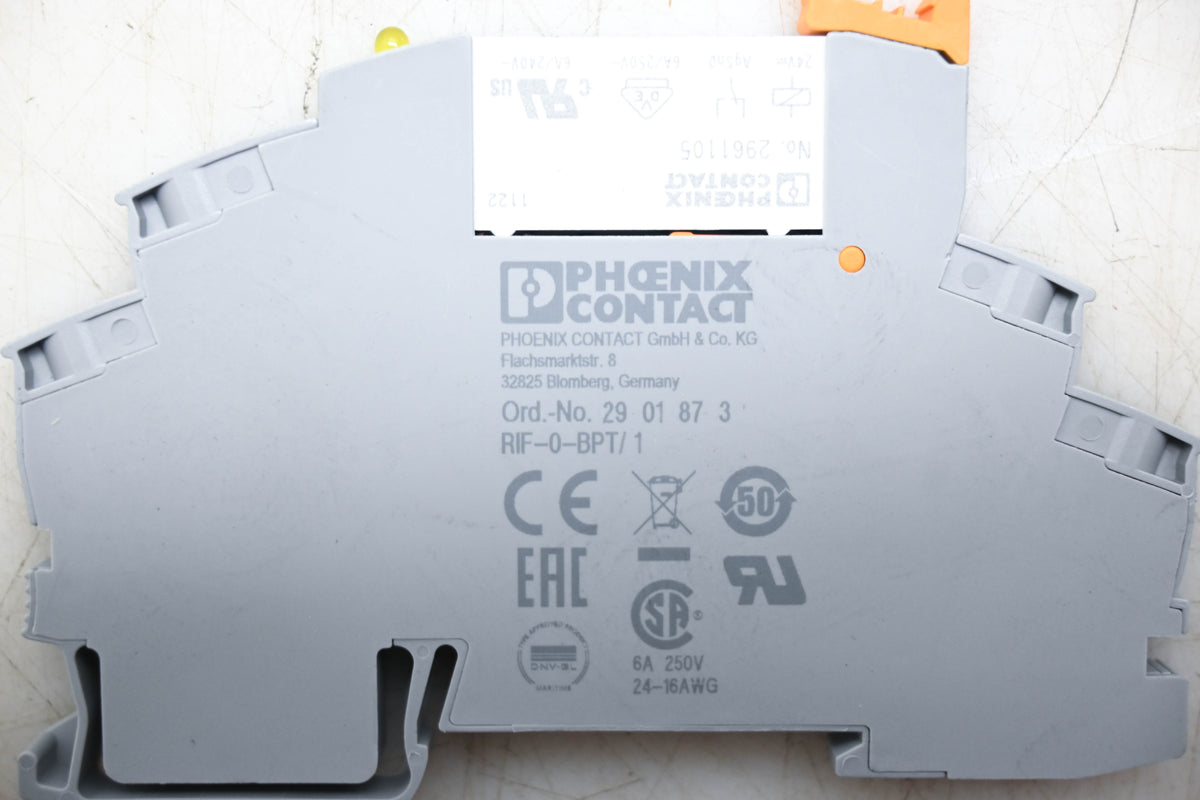 Phoenix Contact RIF-0-BPT/1, 2901873, 2961105 Relay Socket with Relay NOS