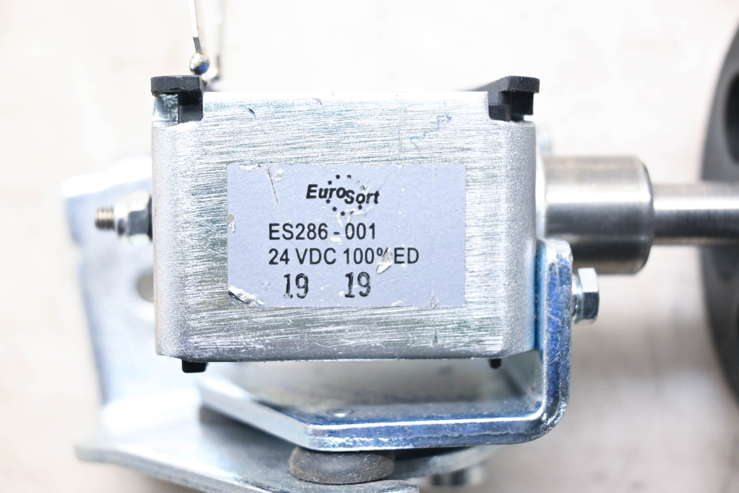 Eurosort ES286-001 24 VDC 100%ED Solenoid with Wheel