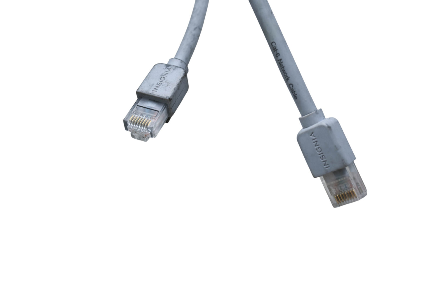 Insignia RY014-17 Gray Snagless Cat-6 Network Cable Roughly 45ft