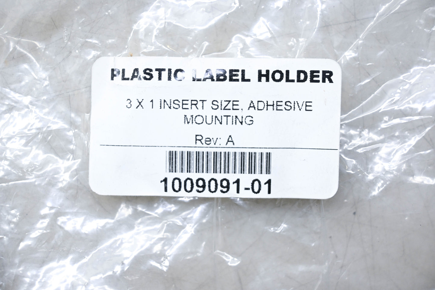 Aftermarket 1009091-01 Clear Plastic Shield Label Holders with Insert Paper Labels Qty 30 NOS