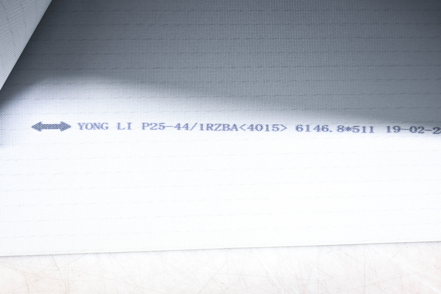 Yongli P25-44/1RZBA 2mm Diamond Surface Gray Conveyor Belt 6147x511mm NOS