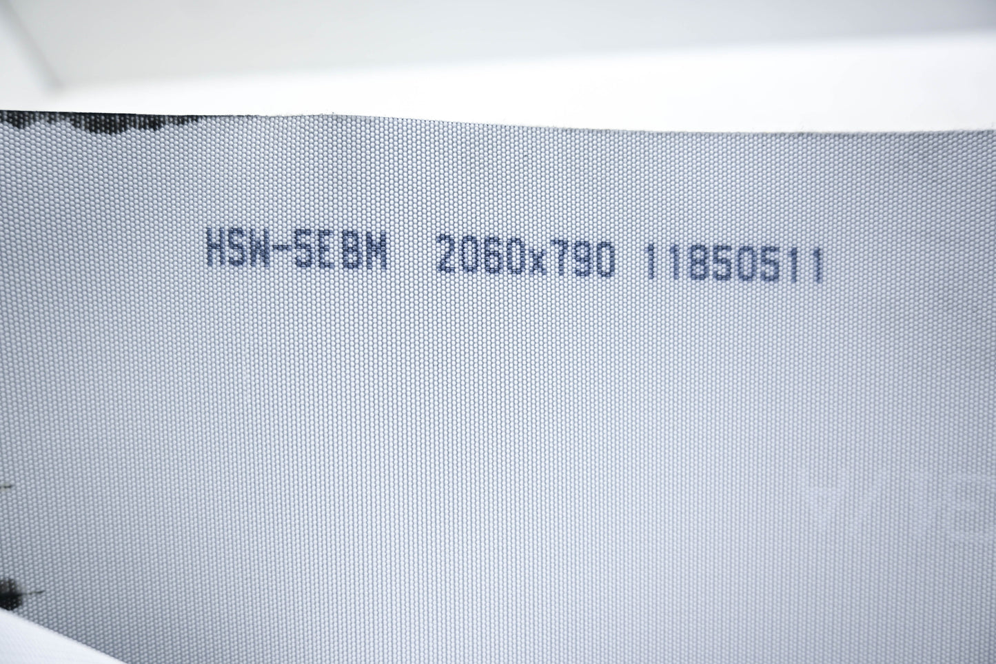 Habasit 11850511, HSW-5EBM 2mm Diamond Surface Dark Gray Conveyor Belt 2060x790mm NOS
