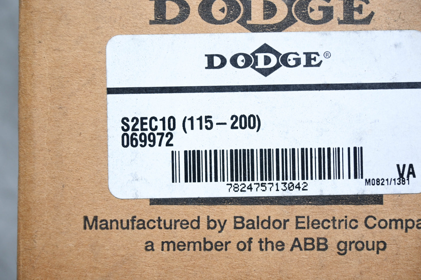 Dodge S2EC10, 069972 Bearing End Cover Steel Housing NOS