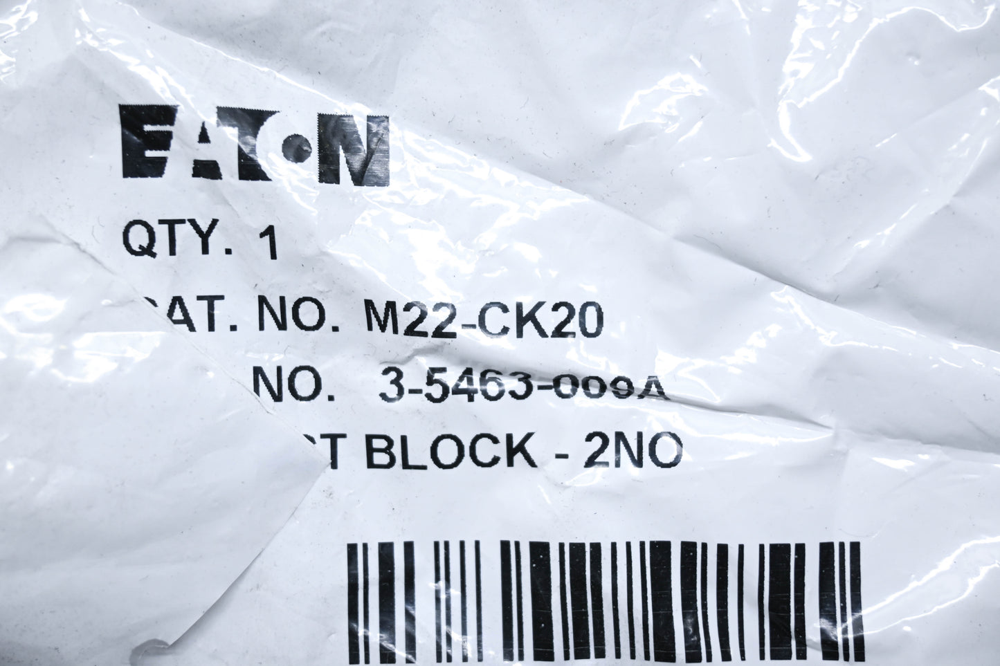 Eaton M22-CK20 Push Button Contact Block NOS