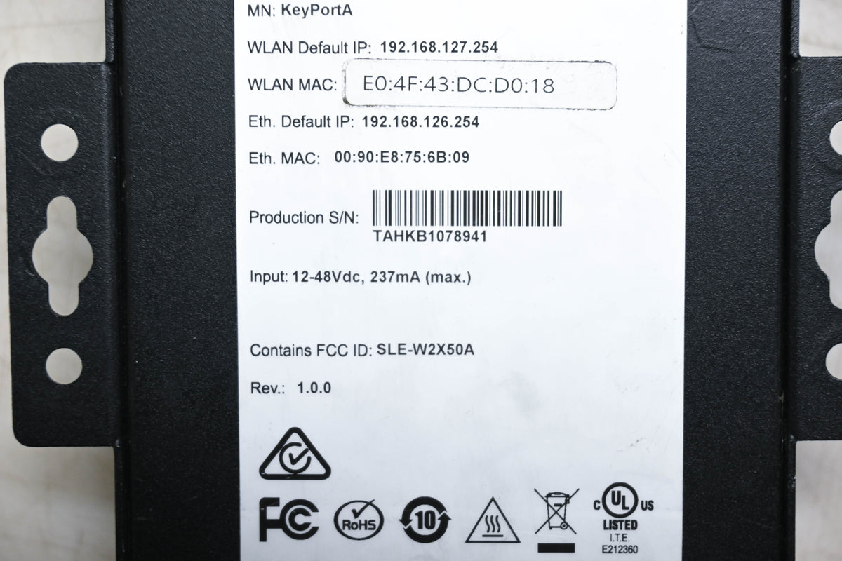 Keytroller TAHKB1078941 Wireless Serial Device Server