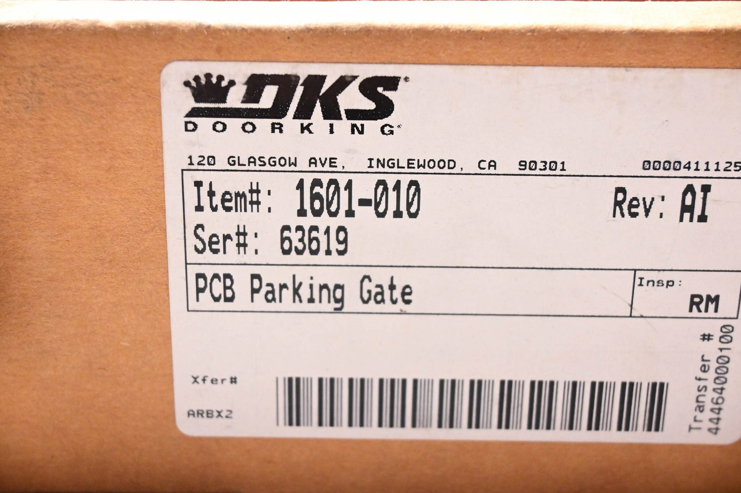 DoorKing 1601-010 PCB Parking Gate Control Board NOS