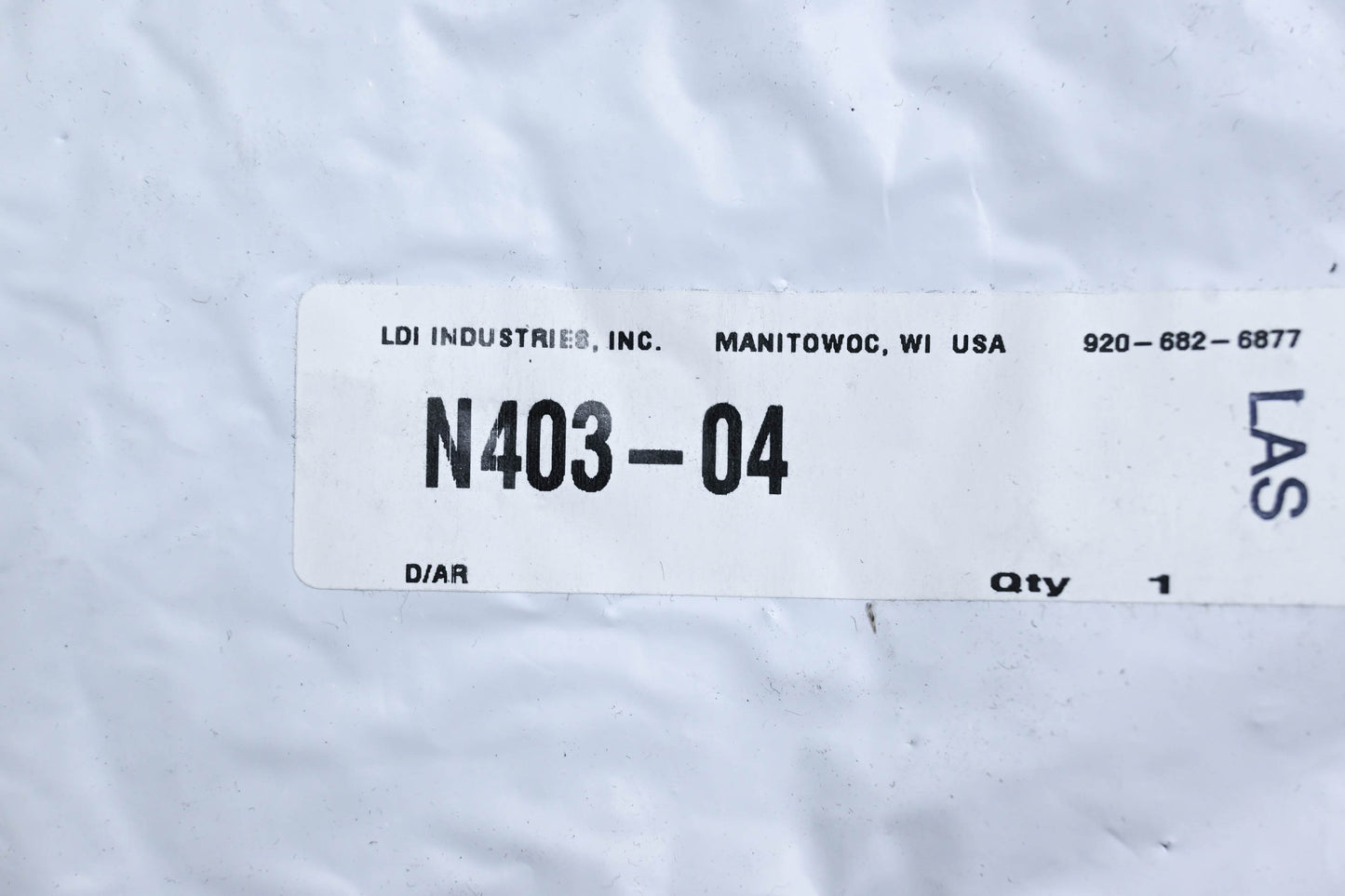 LDI Industries N403-04 Needle Valve with Sight NOS